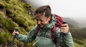 Woman hiking